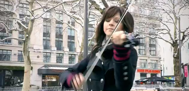 lindsey stirling performs in leicester square