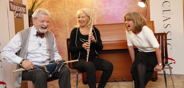 Jane Jones with Sir James Galway and Lady Jeanne G
