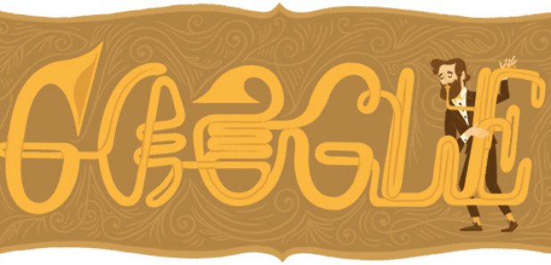 Adolphe Sax Google Doodle